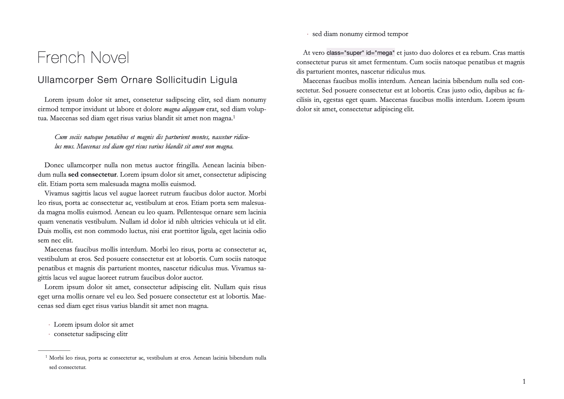 French Novel - Ulysses Styles & Themes