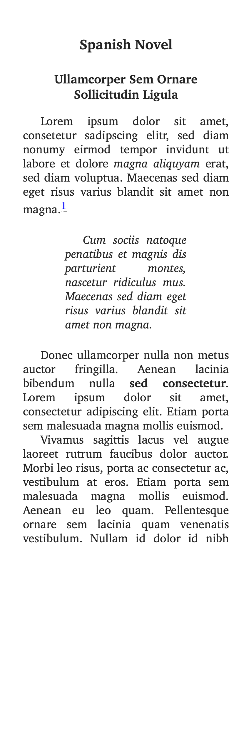 Spanish Novel - Ulysses Styles & Themes