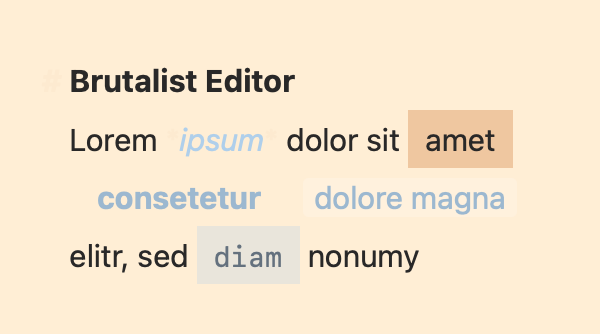 Brutalist Editor - Ulysses Styles & Themes