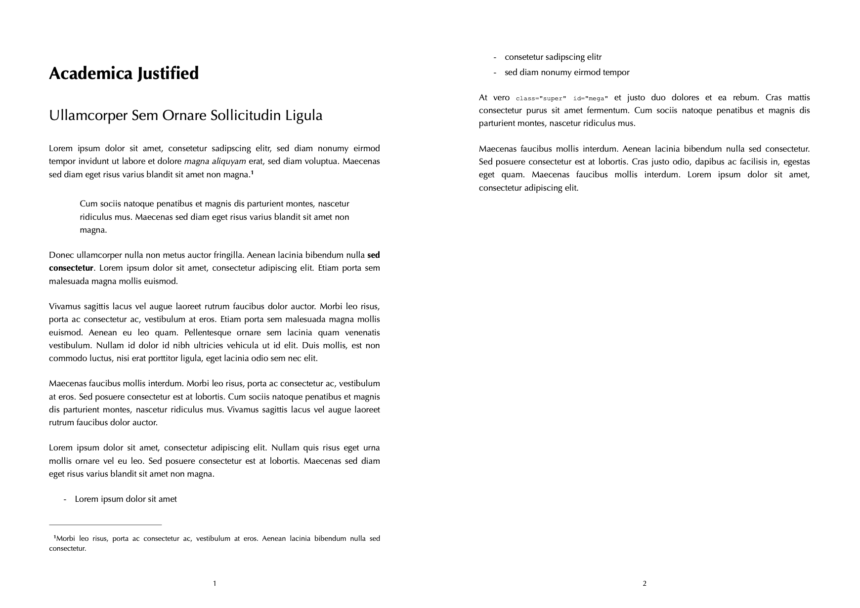 Academica Justified - Ulysses Styles & Themes