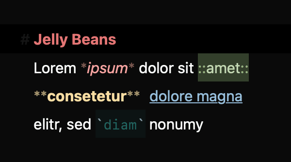 Editor Theme “Jelly Beans“ by Justin Musgrove