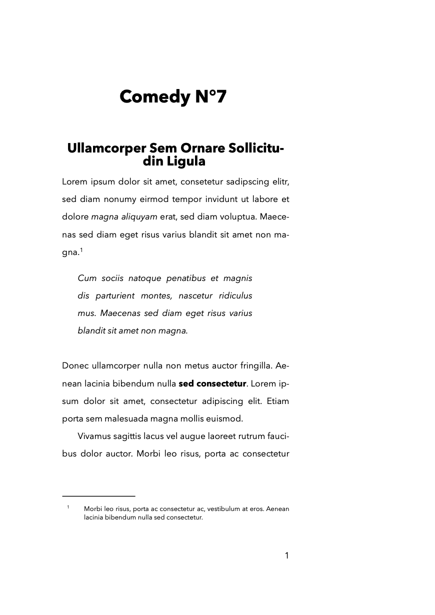 Comedy N°7 Preview 1