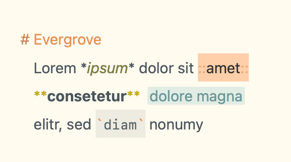 Editor Theme “Evergrove“ by Tyler Baird