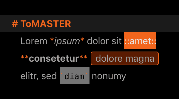 Editor Theme “ToMASTER“ by ToMASTER