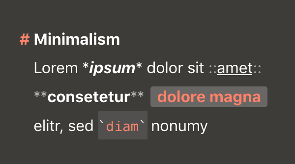 Editor Theme “Minimalism“ by Julian Merlin
